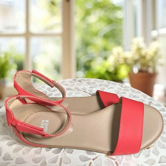 Eileen Fisher $139 Z4062* Razz Ankle Strap Sandal Watermelon Women's - Picture 10 of 16